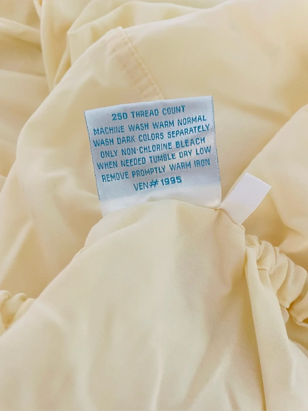 Vintage Coming Home Sheet Set Supima Cotton Blend Lt Yellow Monogram MWL Twin